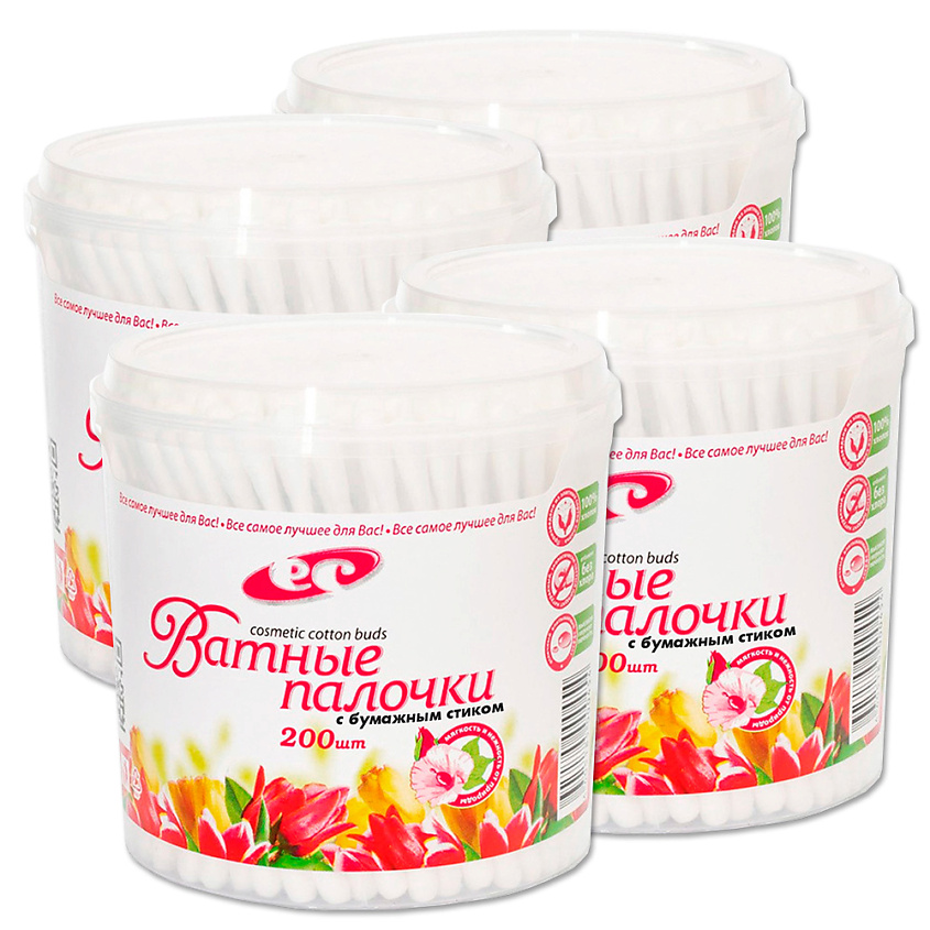 Изображение товара ЕМЕЛЬЯНЪ САВОСТИНЪ Палочки косметические ЭКО с бумажным стиком, 800 шт.