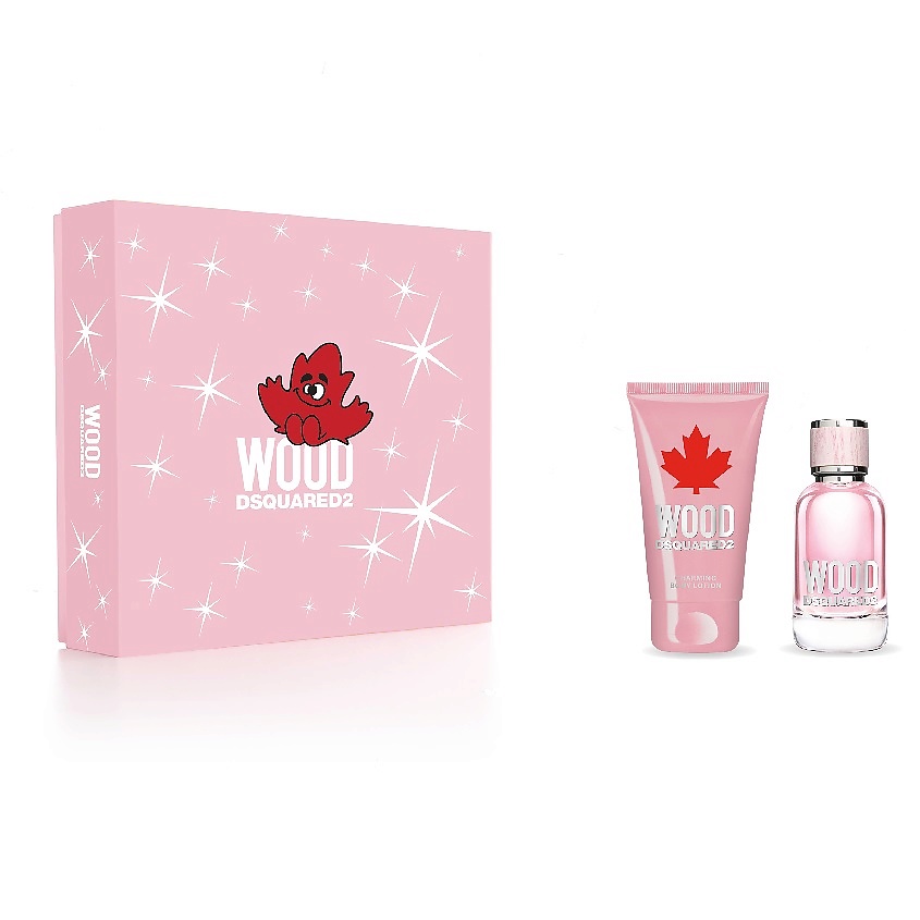 Изображение товара DSQUARED Подарочный набор женский WOOD POUR FEMME, Туалетная вода, спрей 30 мл + Лосьон для тела 50 мл
