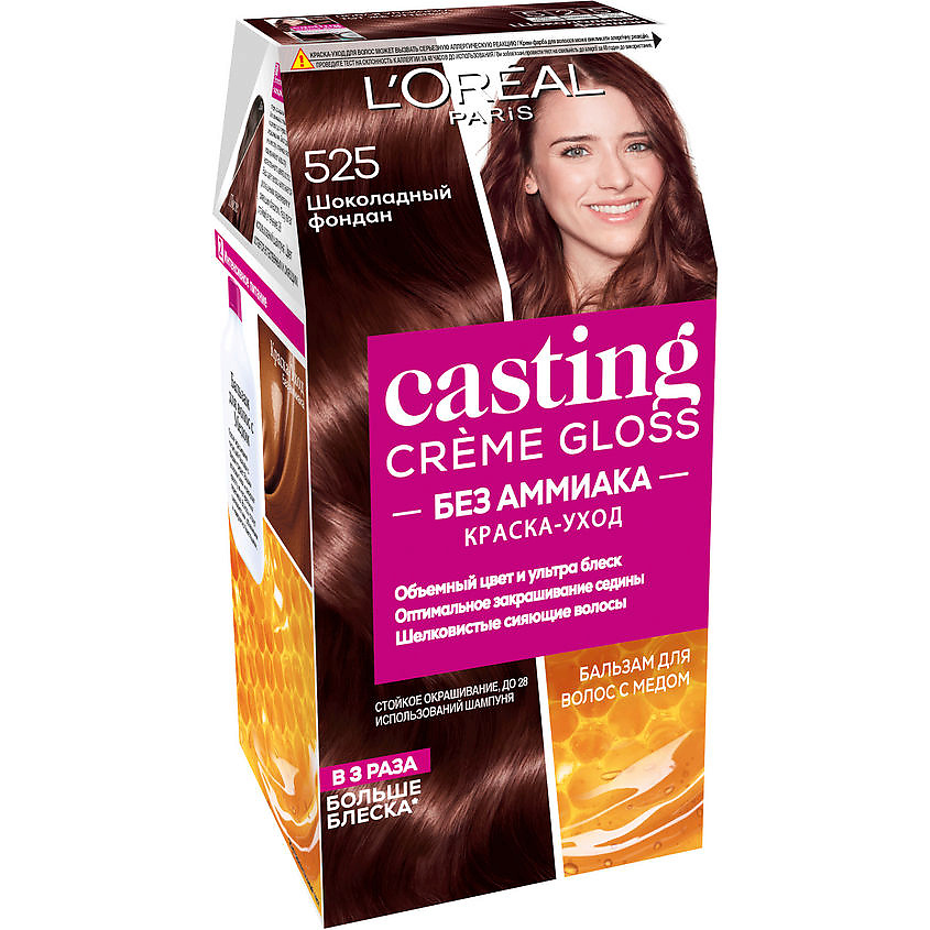 Изображение товара Краска для волос L'ORÉAL PARIS Casting Creme Gloss № 525 Шоколадный фондан 180 мл