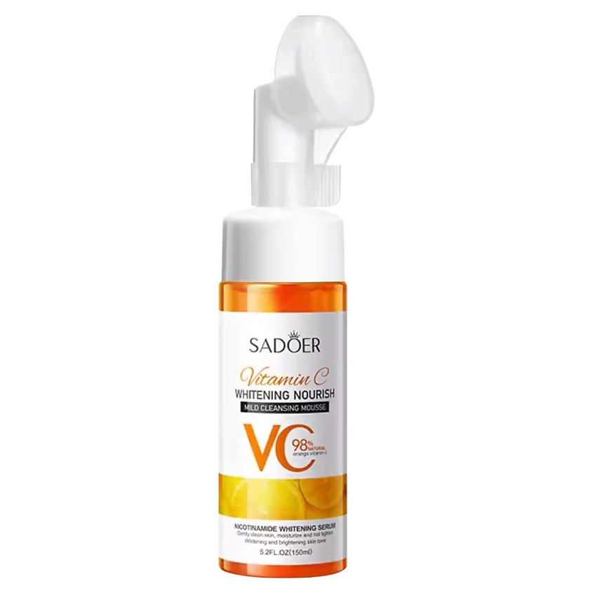 Изображение товара SADOER Мусс для лица очищающий с витамином С и никотинамидом, 150 мл.