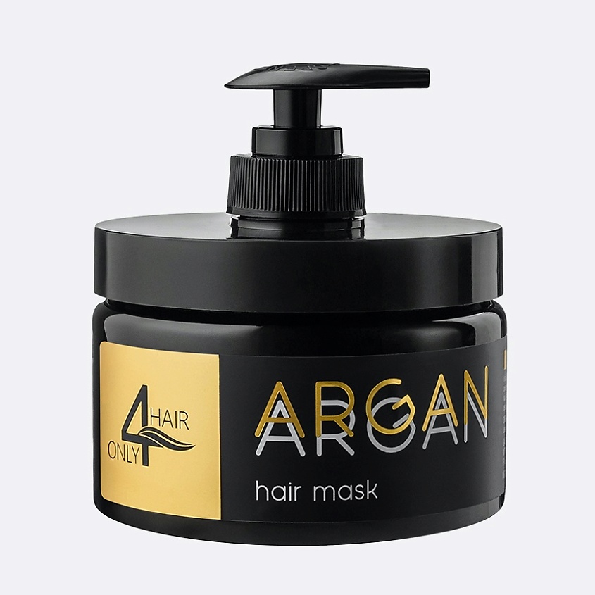 Изображение товара ONLY4HAIR Маска для волос восстанавливающая с аргановым маслом, 300 мл