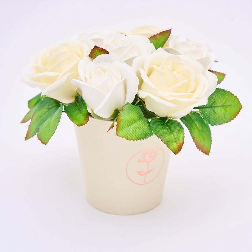 Изображение товара Пенистые мыльные розы букет 100 г для подарка на день матери и праздник