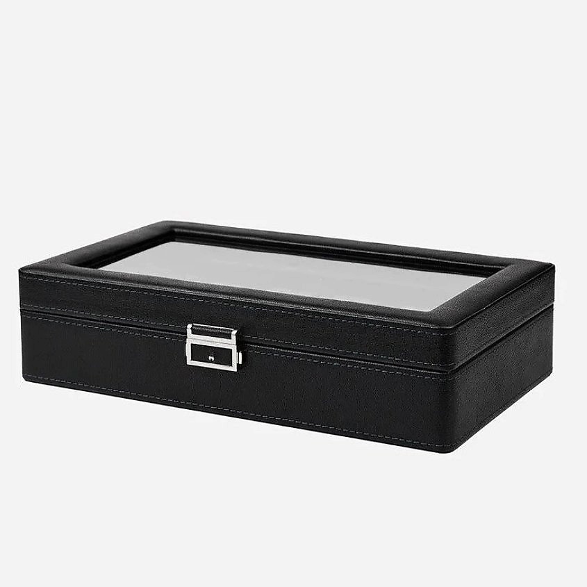 Изображение товара CLOX Шкатулка для часов, украшений, аксессуаров, 12 секций, W152BG, 1 шт.