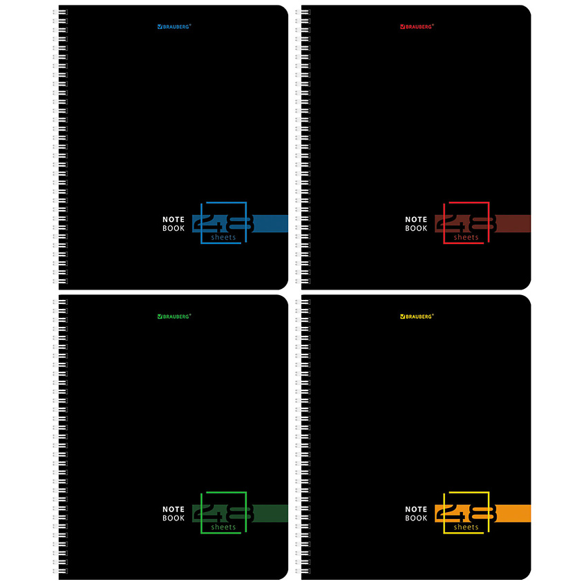 Изображение товара Тетрадь BRAUBERG Дэк А5 Dark с клеткой и глянцевой обложкой
