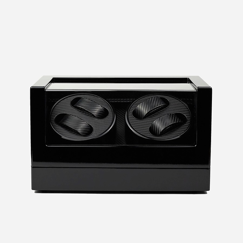 Изображение товара CLOX Шкатулка для автоподзавода 4 часов, черный лак, дерево, Черный