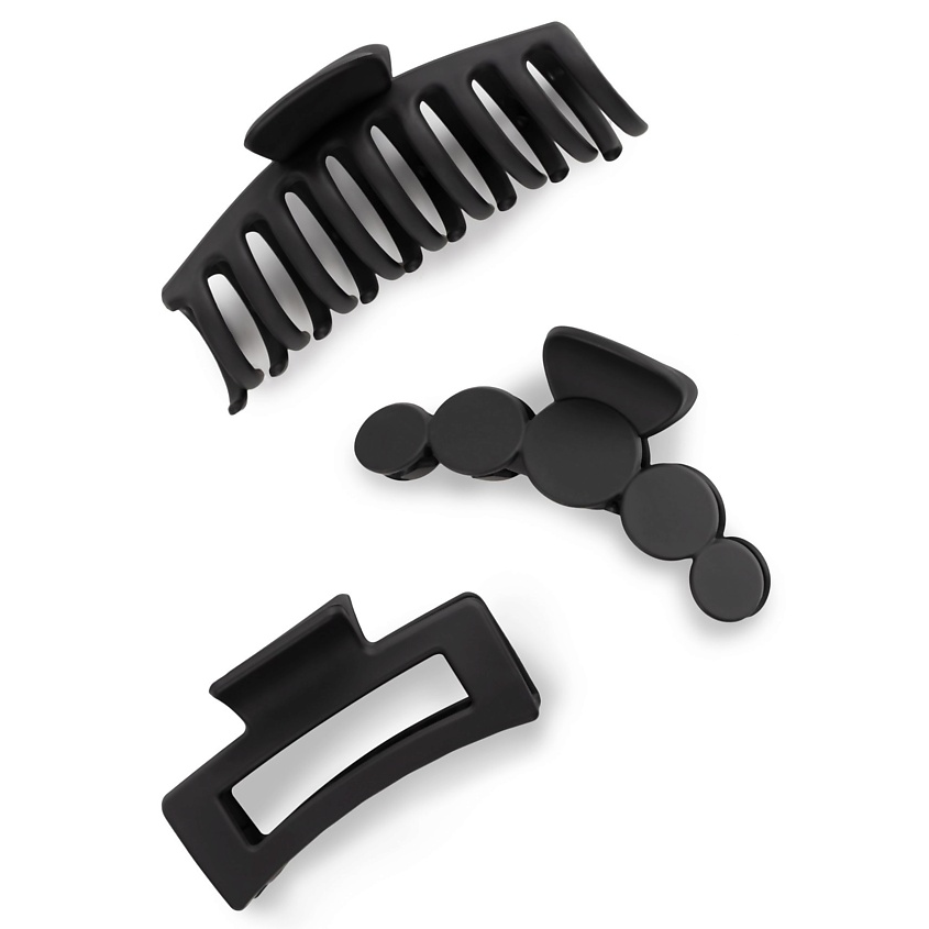 Изображение товара Крабики для волос KOSMOSHTUCHKI №2 BIO черные 3 шт универсальные