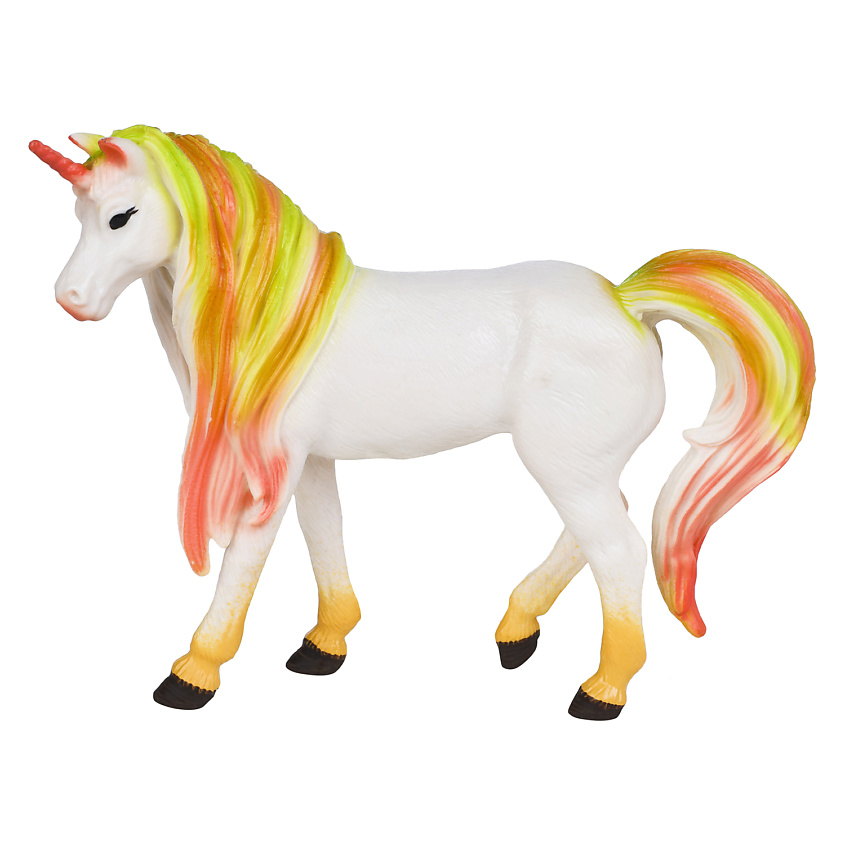 Изображение товара Фигурка единорога белого с золотой гривой, детская игрушка, Масаи Мара