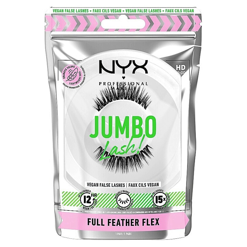 Изображение товара Накладные ресницы NYX PROFESSIONAL MAKEUP Jumbo Lash Feather Flex Черный