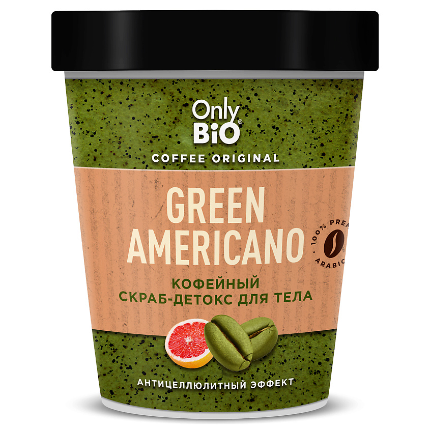 Изображение товара ONLY BIO Кофейный скраб-детокс для тела GREEN AMERICANO 1 шт