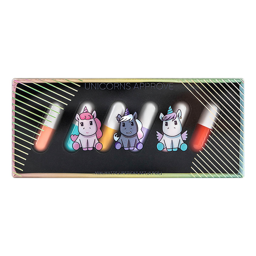Изображение товара Миниатюрные матовые помады UNICORNS APPROVE набор из 6 шт для ежедневного макияжа