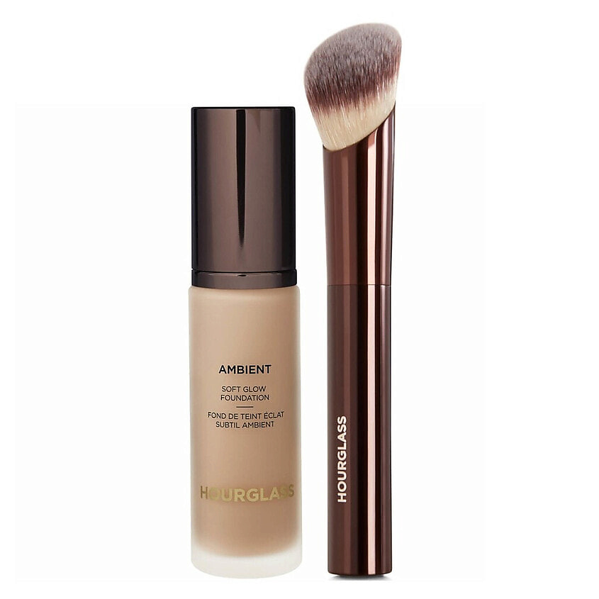 Изображение товара HOURGLASS Набор для лица Тональная основа Soft Glow + Кисть, 6.0