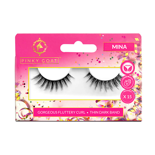 

PINKY GOAT Ресницы накладные удлиняющие MINA, Ресницы накладные удлиняющие MINA