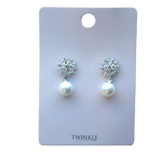 

TWINKLE Серьги Stone+Pearl, Серьги Stone+Pearl