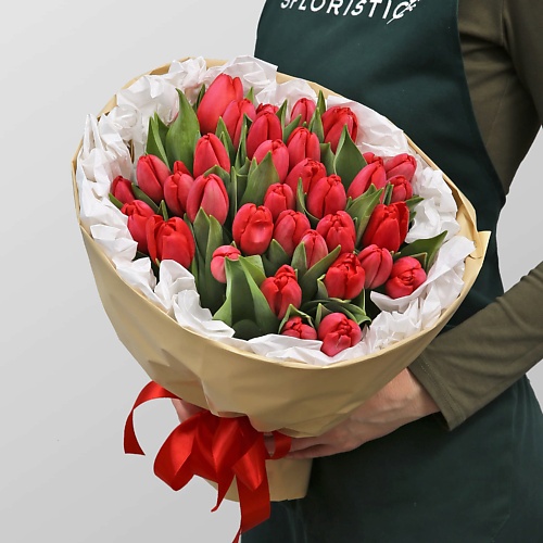 

STUDIO FLORISTIC Букет Тюльпанов «Мечта в красном», Букет Тюльпанов «Мечта в красном»