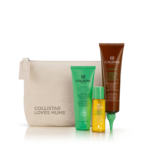 

COLLISTAR Набор Концентрат против растяжек с эластином + Крем для душа TALASSO + Драгоценное масло для тела + Косметичка Maternity Kit, Набор Концентрат против растяжек с эластином + Крем для душа TALASSO + Драгоценное масло для тела + Косметичка Maternit