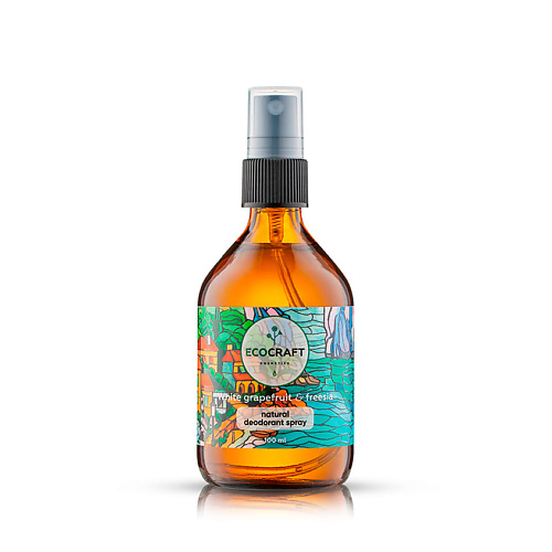 

ECOCRAFT Дезодорант-спрей для тела Белый грейпфрут и фрезия White Grapefruit & Freesia Natural Deodorant Spray, Дезодорант-спрей для тела Белый грейпфрут и фрезия White Grapefruit & Freesia Natural Deodorant Spray