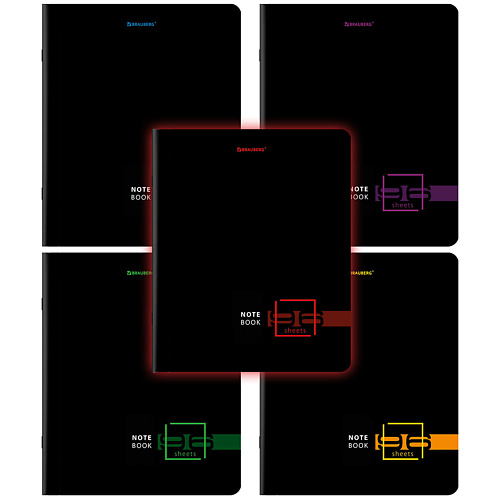 

BRAUBERG Тетради Дэк А5 Dark, Тетради Дэк А5 Dark