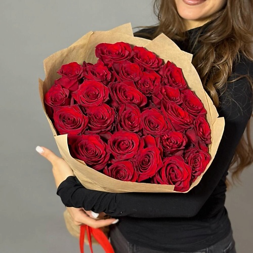 

MILOTTA FLORAL SHOP 25 бордовых роз, 25 бордовых роз