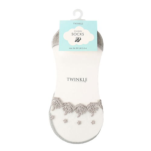 

TWINKLE Кружевные следки TWINKLE, цвет: серый, форма 3, Кружевные следки TWINKLE, цвет: серый, форма 3