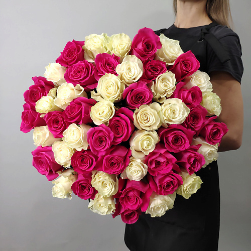

MILOTTA FLORAL SHOP 51 Роза Яркий микс, 51 Роза Яркий микс