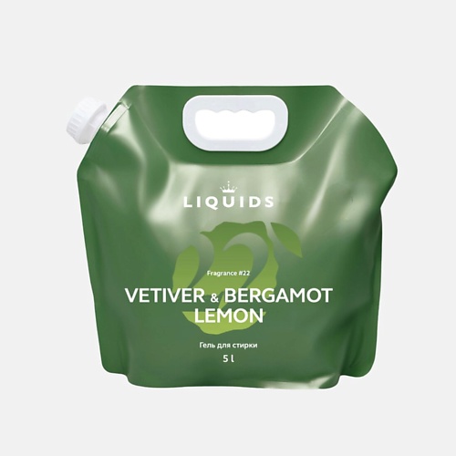 

LIQUIDS Гель для стирки Ветивер, лимон и бергамот, Гель для стирки Ветивер, лимон и бергамот
