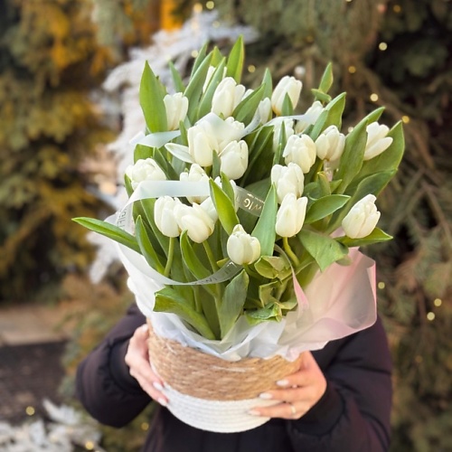 

KIWIGIFTS Букет цветов живые Тюльпаны, Букет цветов живые Тюльпаны