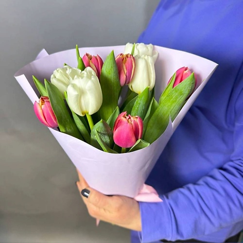 

GLOW FLOWERS Букет из 9 тюльпанов, Букет из 9 тюльпанов