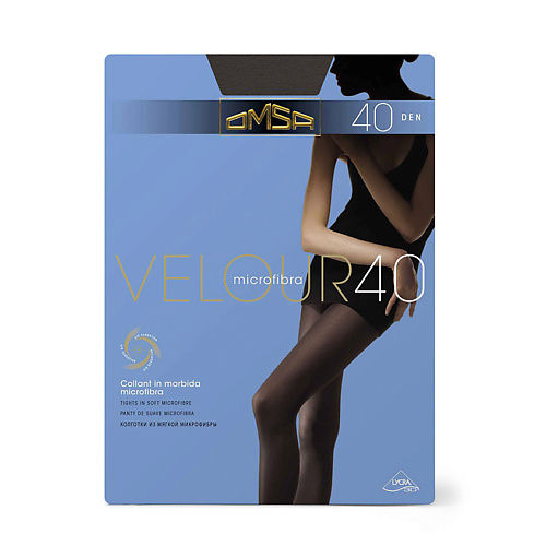 

OMSA Колготки 40 ден Velour Antracite, Колготки 40 ден Velour Antracite