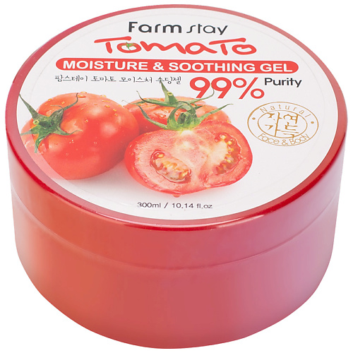 

FARMSTAY Гель для лица Увлажняющий успокаивающий с экстрактом томата Tomato Moisture & Soothing Gel, Гель для лица Увлажняющий успокаивающий с экстрактом томата Tomato Moisture & Soothing Gel