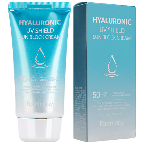 

FARMSTAY Крем для лица Солнцезащитный с гиалуроновой кислотой SPF50+/PA+++ Hyaluronic UV Shield Sun Block Cream, Крем для лица Солнцезащитный с гиалуроновой кислотой SPF50+/PA+++ Hyaluronic UV Shield Sun Block Cream