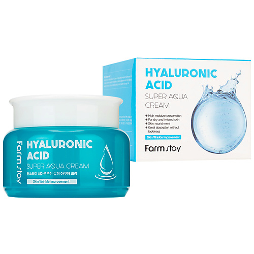 

FARMSTAY Крем для лица Суперувлажняющий с гиалуроновой кислотой Hyaluronic Acid Super Aqua Cream, Крем для лица Суперувлажняющий с гиалуроновой кислотой Hyaluronic Acid Super Aqua Cream