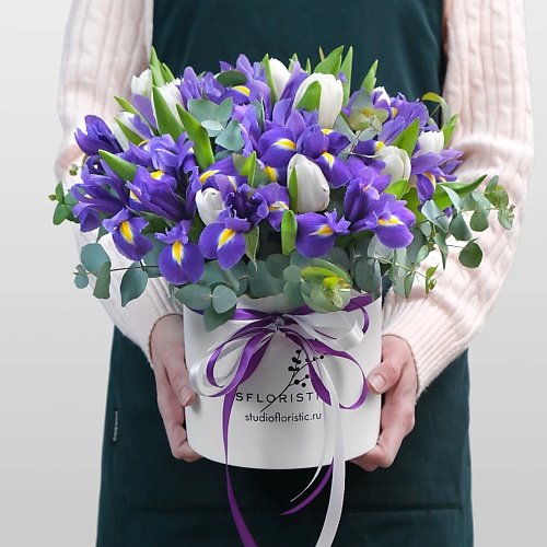 

STUDIO FLORISTIC Композиция из Ириса и Тюльпана «Сила Жизни», Композиция из Ириса и Тюльпана «Сила Жизни»
