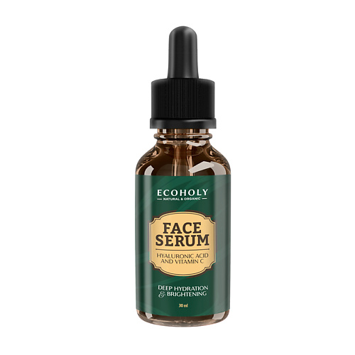 

ECOHOLY Сыворотка для лица с витамином С и гиалуроновой кислотой Face Serum Hyaluronic Acid and Vitamin C, Сыворотка для лица с витамином С и гиалуроновой кислотой Face Serum Hyaluronic Acid and Vitamin C