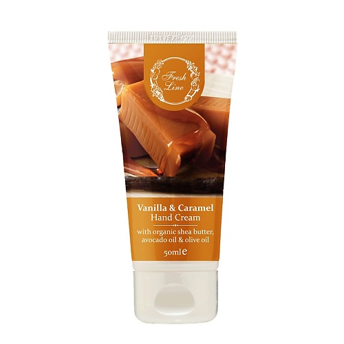 Крем для рук FRESH LINE Крем для рук ваниль и карамель Hand Cream Vanilla & Caramel