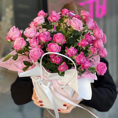 

KIWIGIFTS Букет цветов живые Розы кустовые, Букет цветов живые Розы кустовые