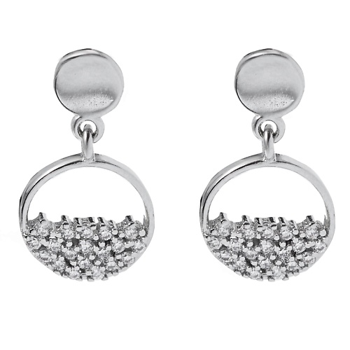 

SHINE & BEAUTY Серьги-гвоздики покрытые серебром с кристаллами Swarovski, Серьги-гвоздики покрытые серебром с кристаллами Swarovski