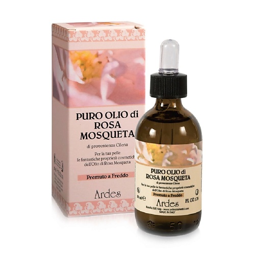 

ARDES Масло чилийской мускусной розы холодного отжима puro olio di rosa mosqueta cilena premuto 50.0, Масло чилийской мускусной розы холодного отжима puro olio di rosa mosqueta cilena premuto