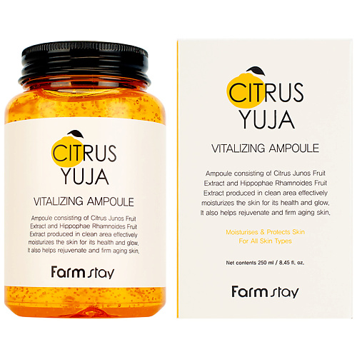 

FARMSTAY Сыворотка для лица освежающая ампульная с экстрактом юдзу Citrus Yuja Vitalizing Ampoule, Сыворотка для лица освежающая ампульная с экстрактом юдзу Citrus Yuja Vitalizing Ampoule