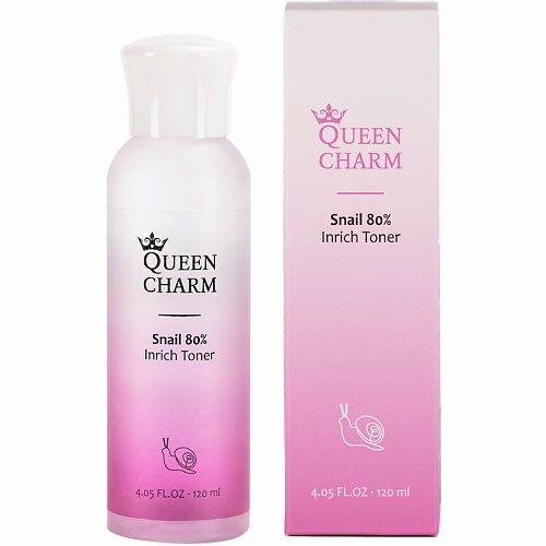 

QUEEN CHARM Тонер для лица с муцином улитки, Тонер для лица с муцином улитки