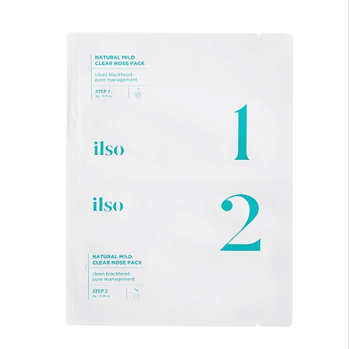 

ILSO Полоски для носа Natural Mild Clear Nose Pack, Полоски для носа Natural Mild Clear Nose Pack