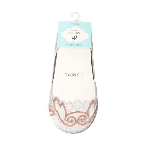 

TWINKLE Кружевные следки TWINKLE, цвет: серый, форма 2, Кружевные следки TWINKLE, цвет: серый, форма 2