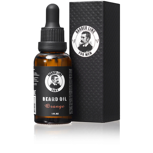 

BARBER LINE FOR MEN Масло для бороды, Апельсин, Масло для бороды, Апельсин