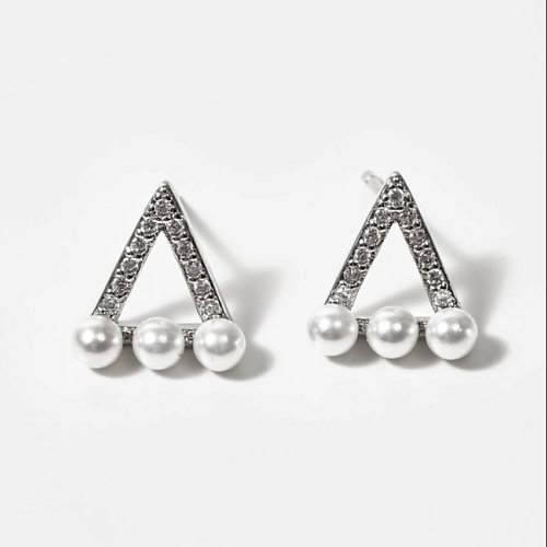 

SHINE & BEAUTY Серьги-гвоздики покрытые серебром с кристаллами Swarovski, Серьги-гвоздики покрытые серебром с кристаллами Swarovski