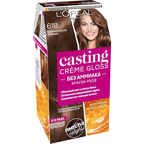 L'ORÉAL PARIS Стойкая краска-уход для волос без аммиака Casting Creme Gloss 180