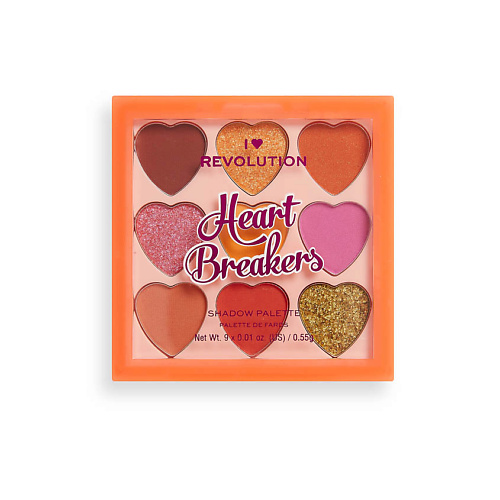 Тени и палетки теней  Лэтуаль I HEART REVOLUTION Палетка теней для век HEART BREAKERS