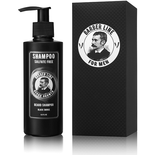 

BARBER LINE FOR MEN Шампунь для бороды Табак ваниль, без SLS, Шампунь для бороды Табак ваниль, без SLS