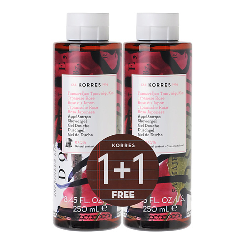 

KORRES Набор гелей для душа "Японская Роза" Japanese Rose Showergel, Набор гелей для душа "Японская Роза" Japanese Rose Showergel