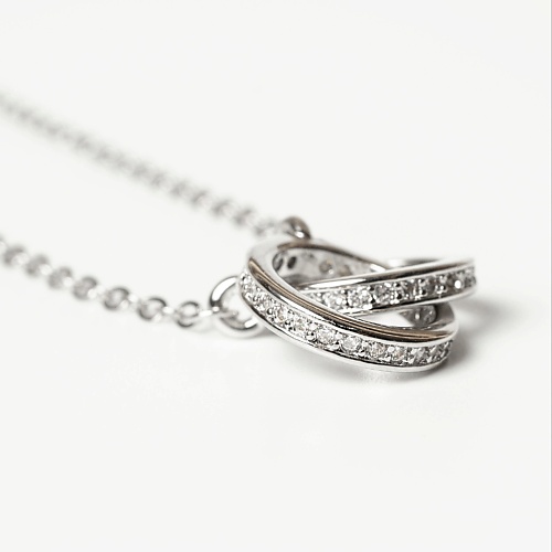 

SHINE & BEAUTY Колье покрытое серебром с кристаллами Swarovski, Колье покрытое серебром с кристаллами Swarovski