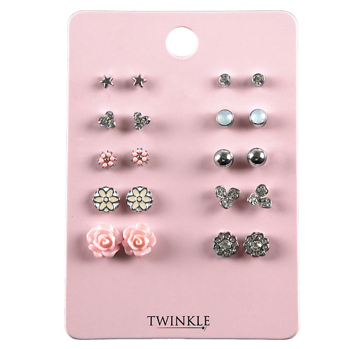 

TWINKLE Cерьги набор 5, Cерьги набор 5
