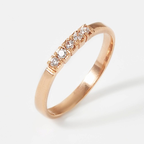 

SHINE & BEAUTY Кольцо покрытое золотом с фианитами, Кольцо покрытое золотом с фианитами